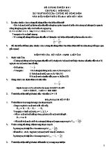 Đề cương ôn tập học kì I môn Vật lí lớp 9
